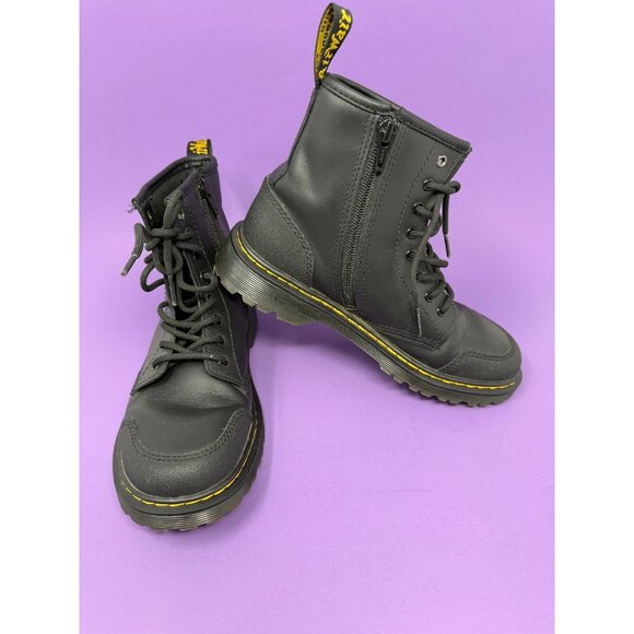 Dr. Martens Shoes - Dr. Martens Black Zavala Leather Boots Womens 5